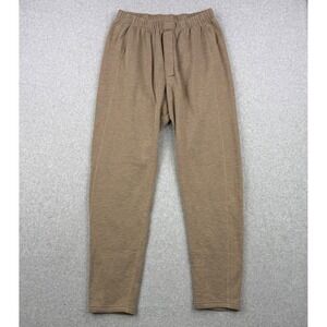 Massif Pants Mens XL Brown FR Flame Resistant Nomex Fleece Base Layer Sweatpants